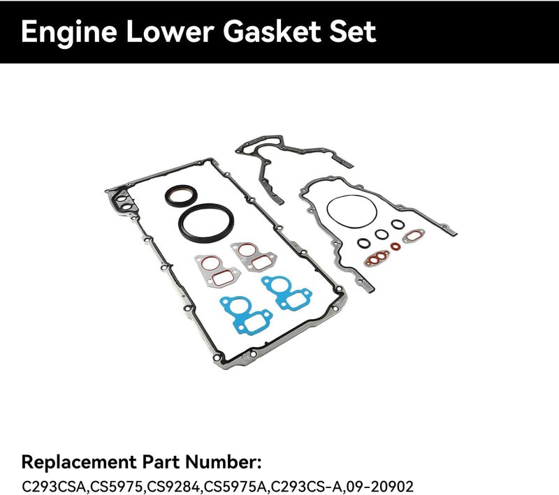 YIDEZU Engine Conversion Lower Gasket Set Fit for Chevrolet Buick Hummer GMC Pontiac 4.8L 5.3L 5.7L 6.0L 6.2L LS1 LS2 LS3 LS4 LS5 LS6 CS5975A CS9284 - Image 2